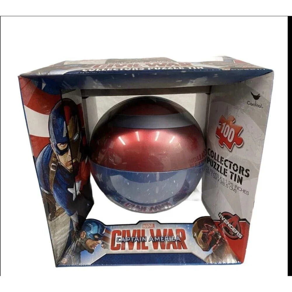 Captain America Civil War Marvel Avengers Tin 100‎ Pc Collectible Puzzle-NIB